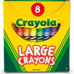 Crayola® Large Crayon Set, Assorted Colors, Box Of 8