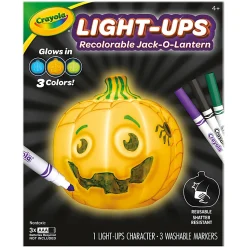 Crayola Light-Ups, Light Up Pumpkin, Reusable Coloring Toy, Glow in The Dark