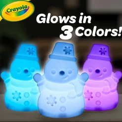 Crayola Light-Ups - Snowman, Reusable Coloring Toy, Glow in The Dark