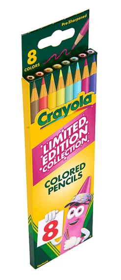 Crayola Limited Edition Colors Colored Pencils, 8 Ct, School Supplies, Coloring Supplies, Gifts for Kids Ages 5+