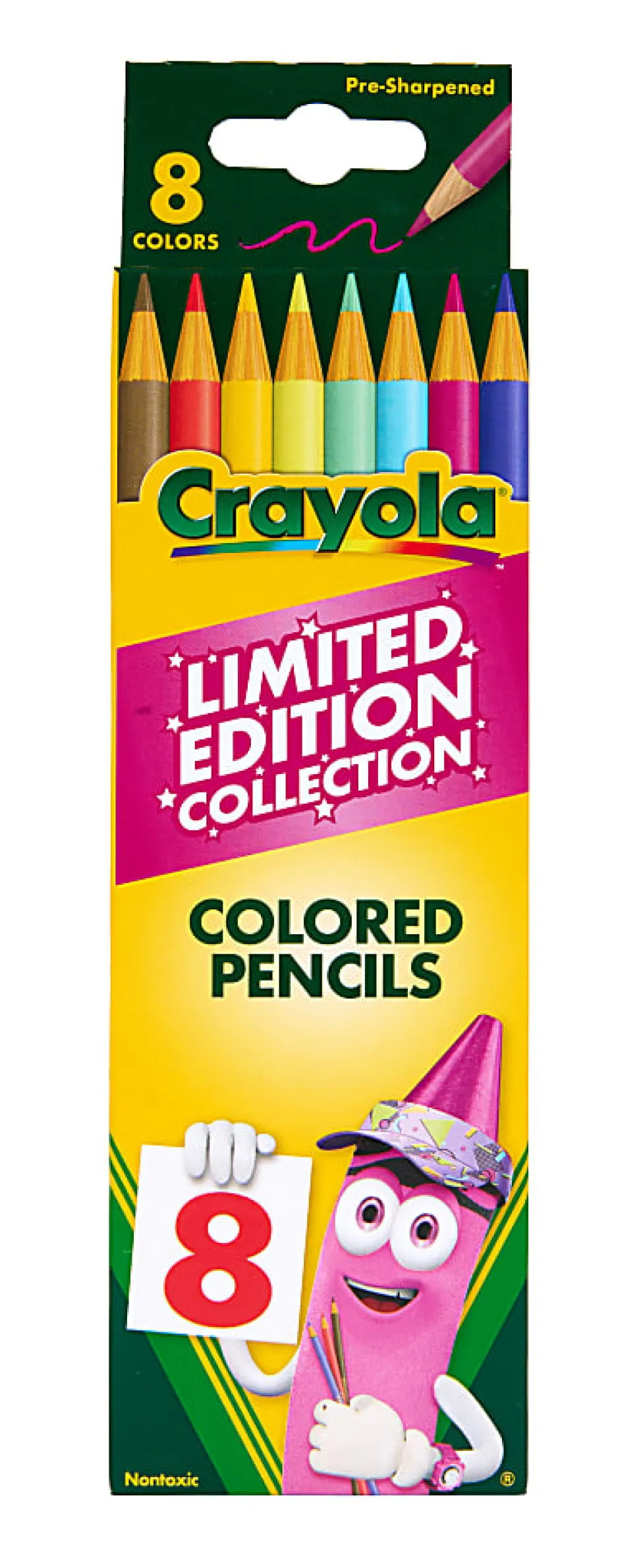 Crayola Limited Edition Colors Colored Pencils, 8 Ct, School Supplies, Coloring Supplies, Gifts for Kids Ages 5+