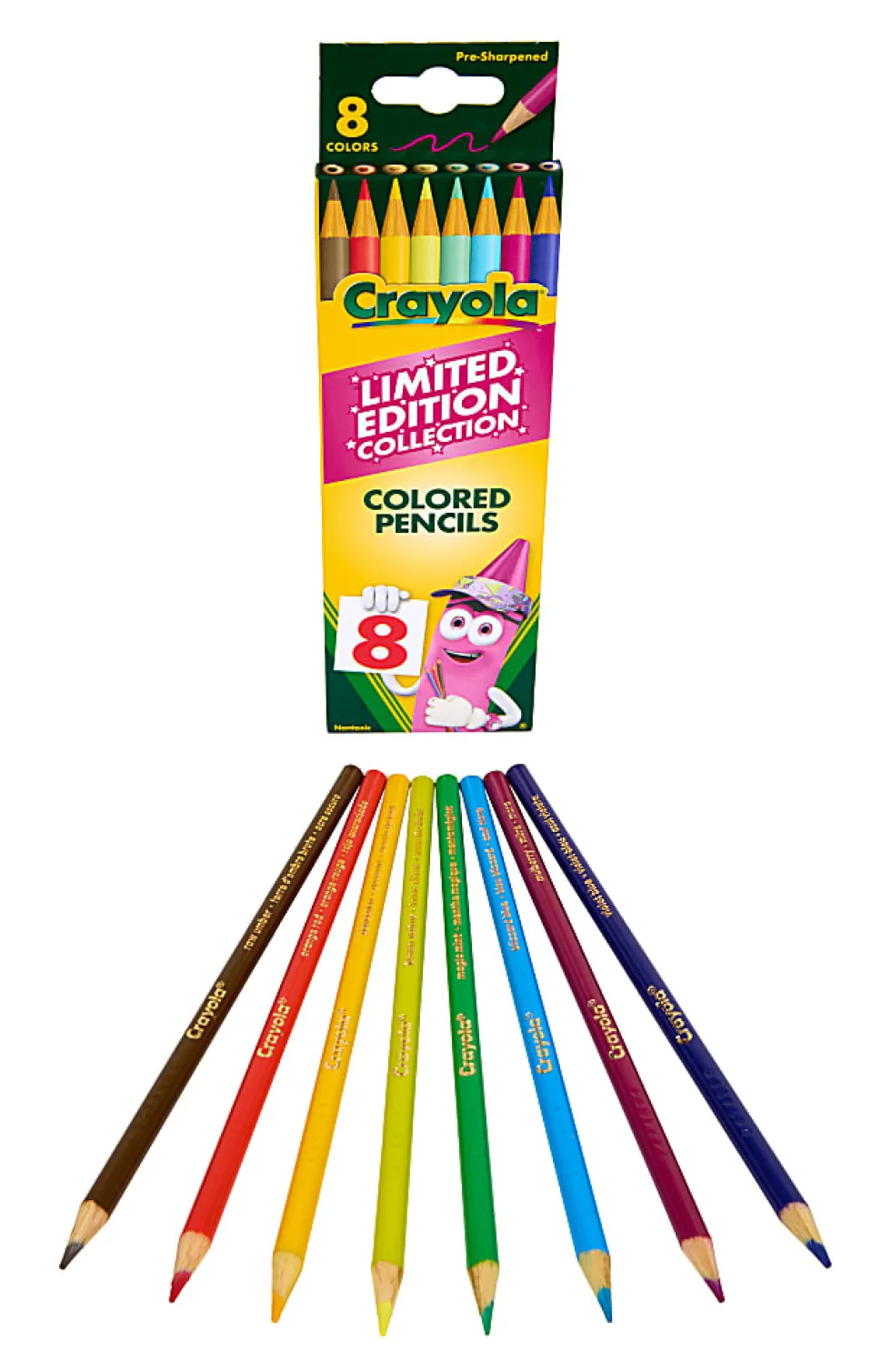 Crayola Limited Edition Colors Colored Pencils, 8 Ct, School Supplies, Coloring Supplies, Gifts for Kids Ages 5+