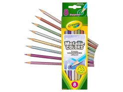 Crayola® Metallic Color Pencils, Assorted Colors, Box Of 8 Color Pencils