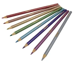 Crayola® Metallic Color Pencils, Assorted Colors, Box Of 8 Color Pencils