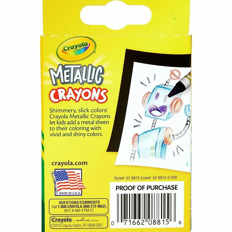 Crayola® Metallic Crayons, Pack Of 24 Crayons