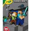 Crayola Minecraft Coloring Book for Kids (96pgs), Includes Minecraft Sticker Sheet, Kids Coloring Pages, Minecraft Gift for Boys & Girls, 3+