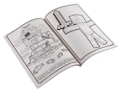 Crayola Minecraft Coloring Book for Kids (96pgs), Includes Minecraft Sticker Sheet, Kids Coloring Pages, Minecraft Gift for Boys & Girls, 3+