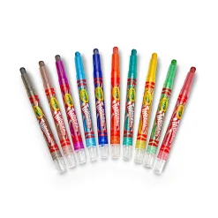 Crayola Mini Twistables Crayons, Mini Size, Assorted Colors, 10 Crayons Per Pack, Set Of 12 Packs