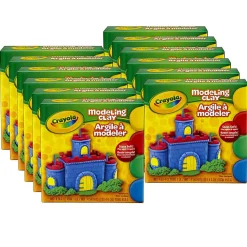 Crayola® Modeling Clay, Assorted Colors, 1 Lb, Set Of 12 Boxes