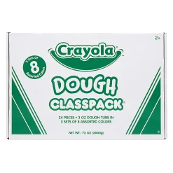 Crayola® Modeling Dough, 3 Oz, Assorted Colors, Pack Of 24 Tubs