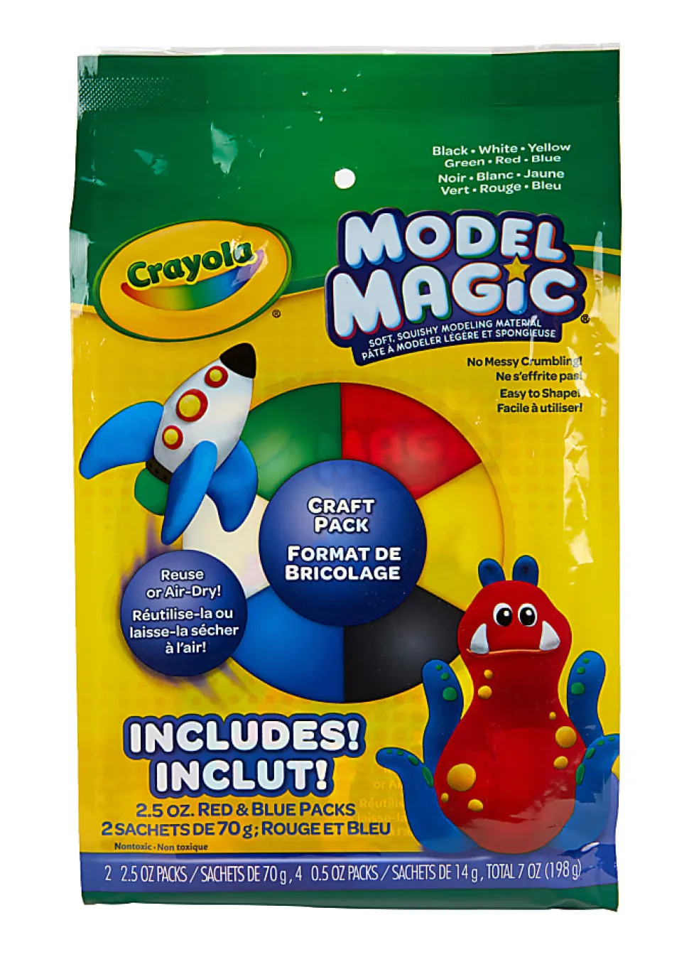 Crayola Model Magic Custom Variety Modeling Compounds, Assorted Colors, Pack Of 12 Compounds