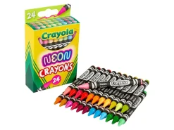 Crayola® Neon Crayons, Assorted Neon Colors, Pack Of 24 Crayons