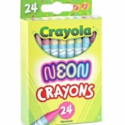 Crayola® Neon Crayons, Assorted Neon Colors, Pack Of 24 Crayons