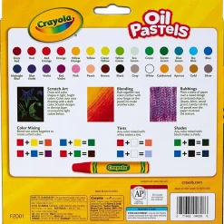 Crayola® Oil Pastels, Assorted Colors, Set Of 28 Pastels