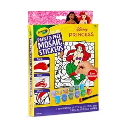 Crayola Paint & Peel Mosaic Stickers (20+ Pcs), Paint By Number For Kids, Mosaic Arts & Crafts, Kids Washable Paint, Sticker Sheet