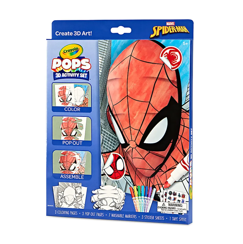 Crayola Paper POPs 3D Activity Set, Spider-Man