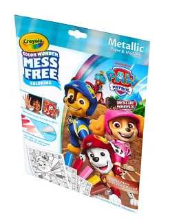 Crayola PAW Patrol Color Wonder Metallic Mess Free Coloring Set, Gift for Kids, 3, 4, 5, 6