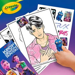 Crayola 96pg Coloring Book, K Pop Demon Hunters