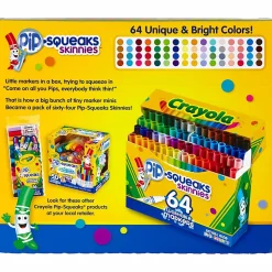 Crayola® Pip-Squeaks™ Skinnies Kids' Color Choice Box, Assorted Colors, Box Of 64