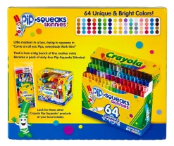 Crayola® Pip-Squeaks™ Skinnies Kids' Color Choice Box, Assorted Colors, Box Of 64