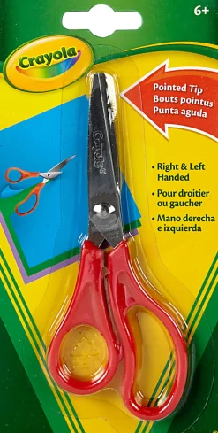 Crayola® Pointed Tip Kids' Scissors, Red
