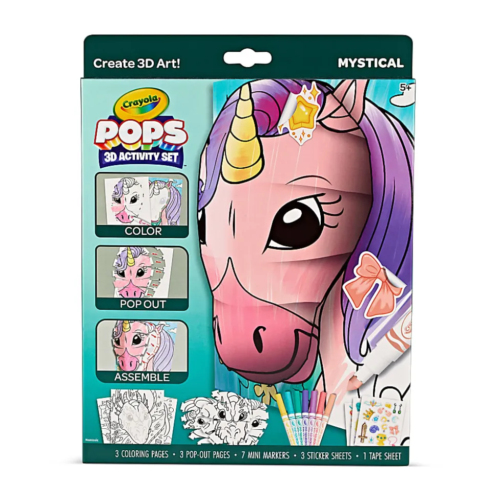 Crayola POPs 15-Piece 3D Activity Set, Mystical