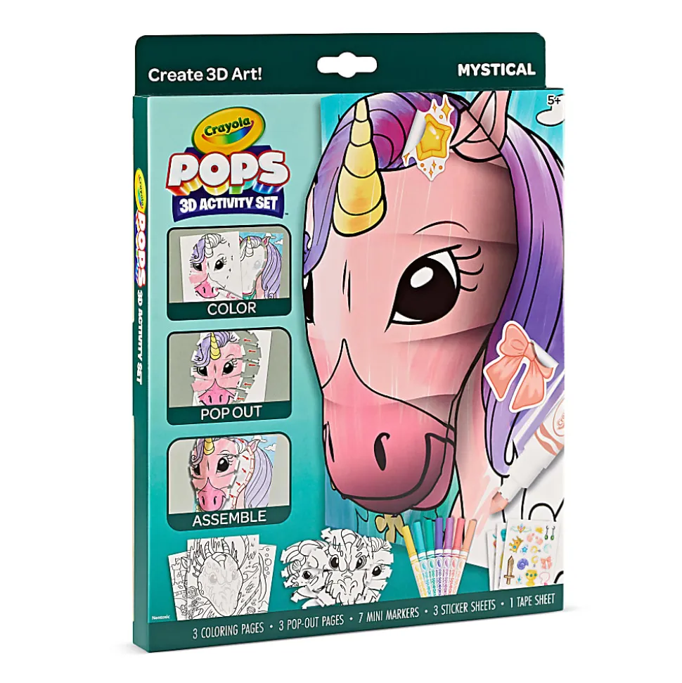 Crayola POPs 15-Piece 3D Activity Set, Mystical