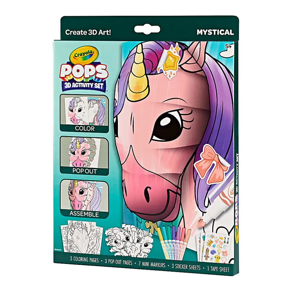 Crayola POPs 15-Piece 3D Activity Set, Mystical