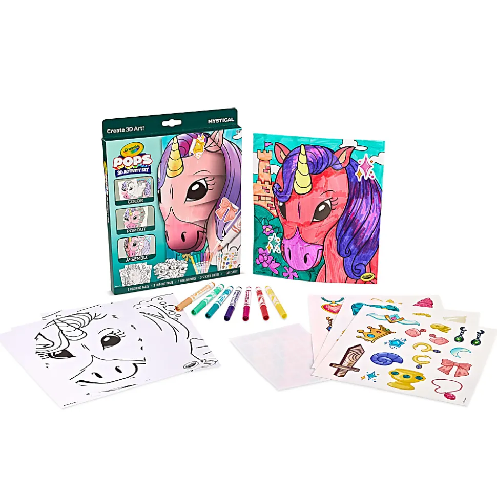Crayola POPs 15-Piece 3D Activity Set, Mystical