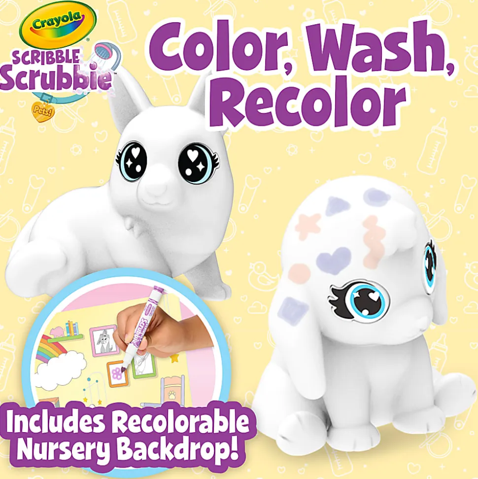 Crayola Scribble Scrubbie Baby Pets, Nursery Playset