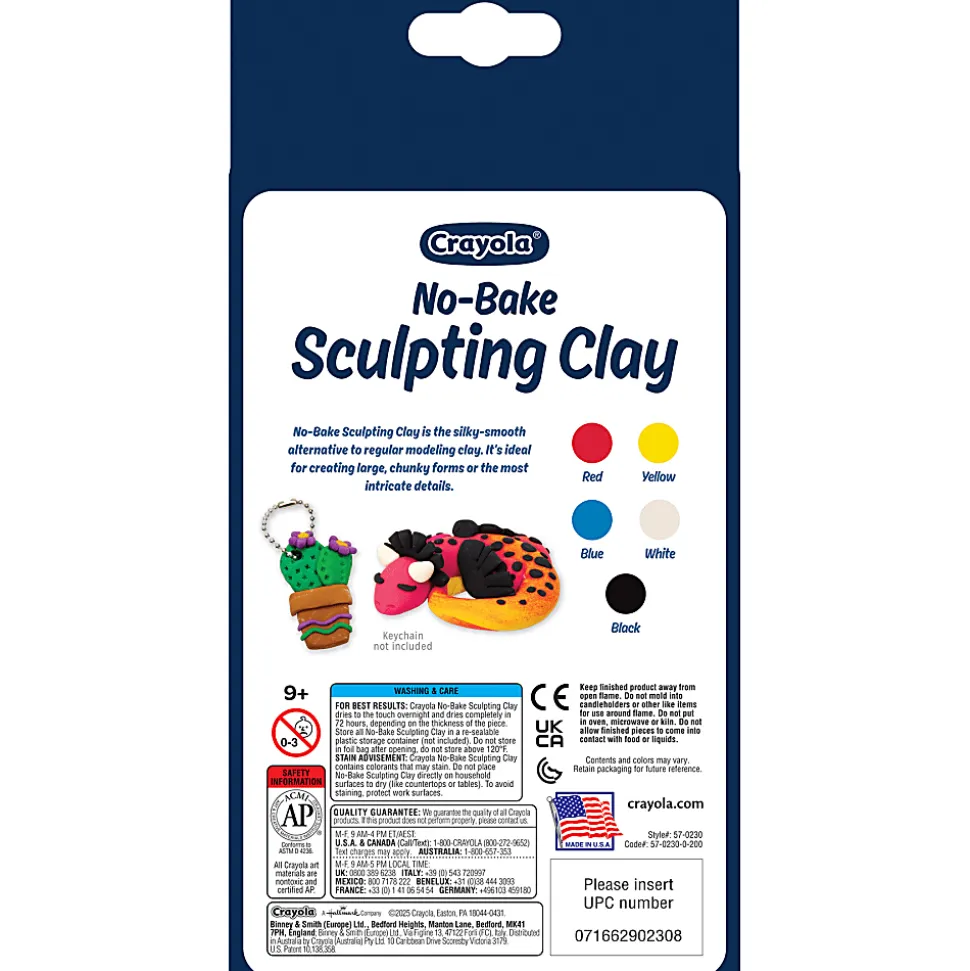 Crayola Sculpting Clay, Assorted Colors, 5 Count