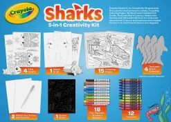 Crayola Shark 5-in-1 Art Kit, Shark Toys Alternative - 040760