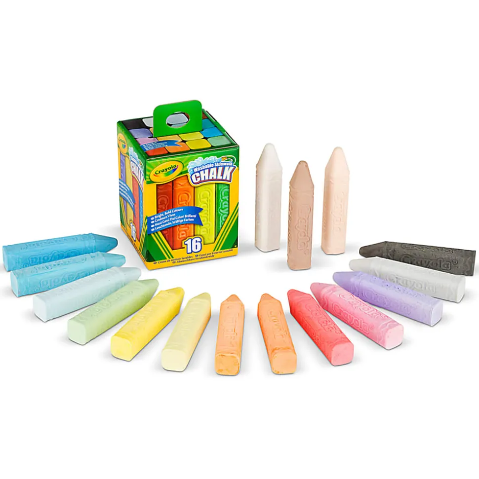 Crayola® Sidewalk Chalk, Bucket Of 16