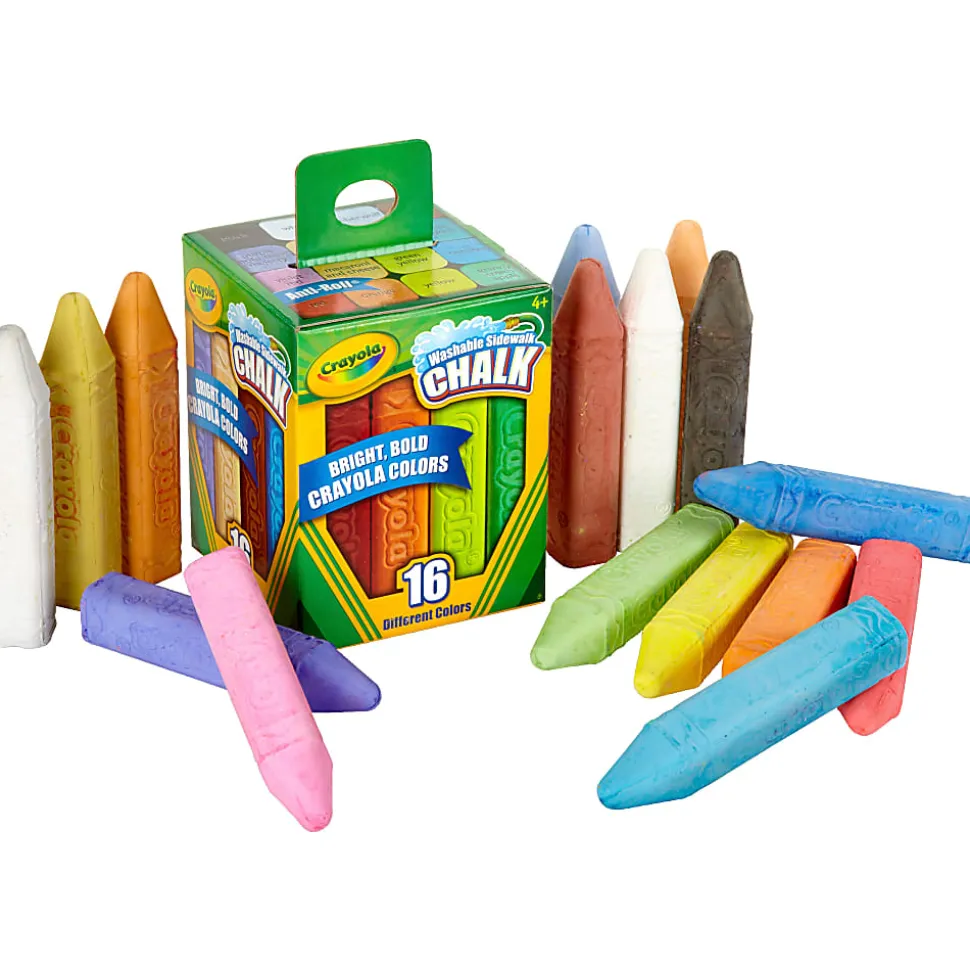 Crayola® Sidewalk Chalk, Bucket Of 16