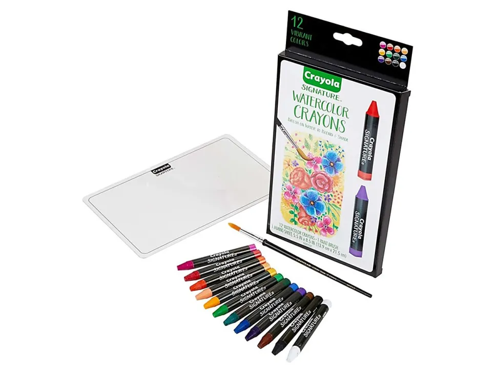 Crayola Signature - Watercolor crayon - assorted colors (pack of 12)