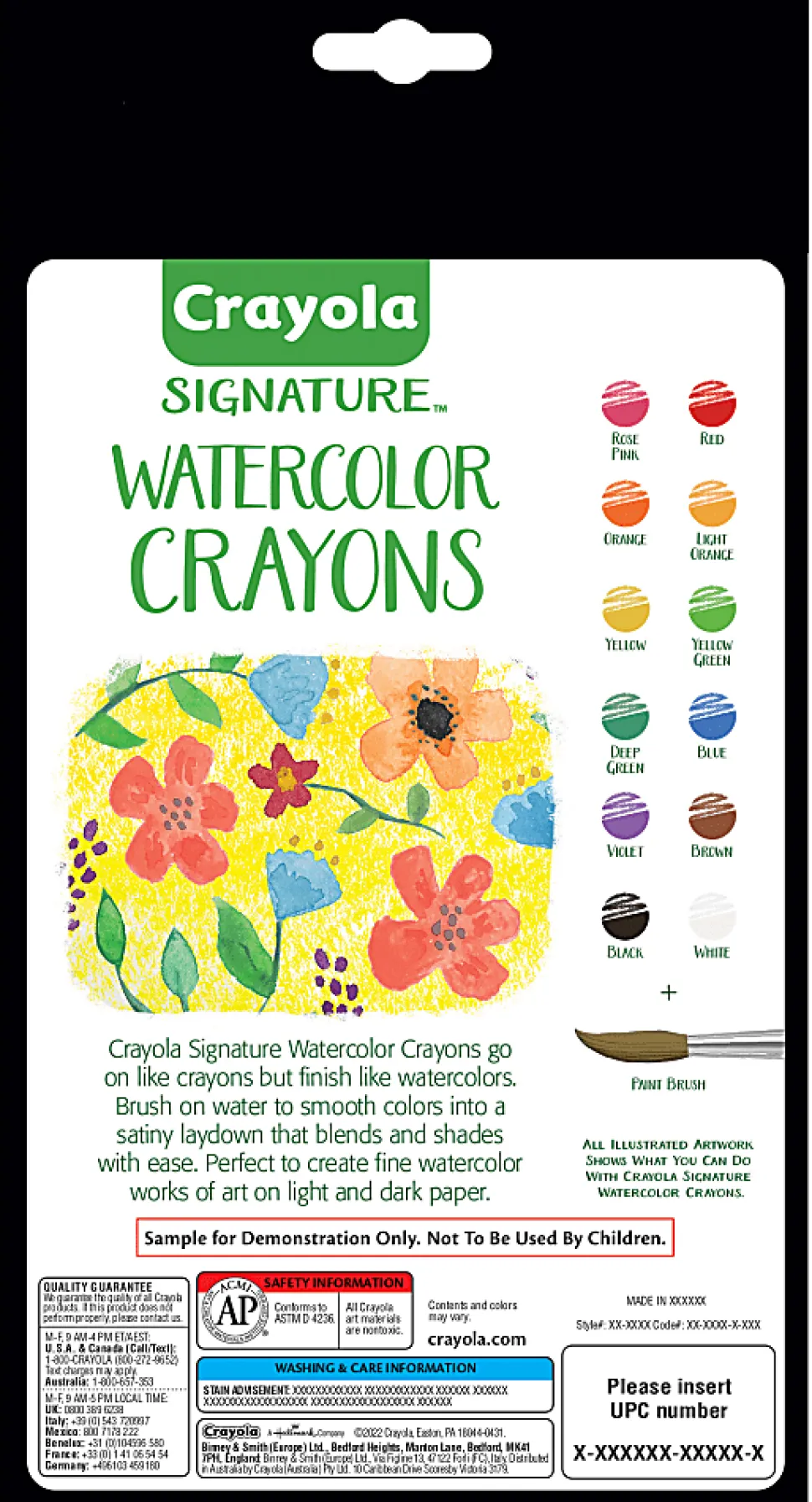 Crayola Signature - Watercolor crayon - assorted colors (pack of 12)