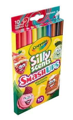 Crayola® Silly Scent Smashups Fine Line Washable Markers, Assorted Colors, Pack Of 10 Markers