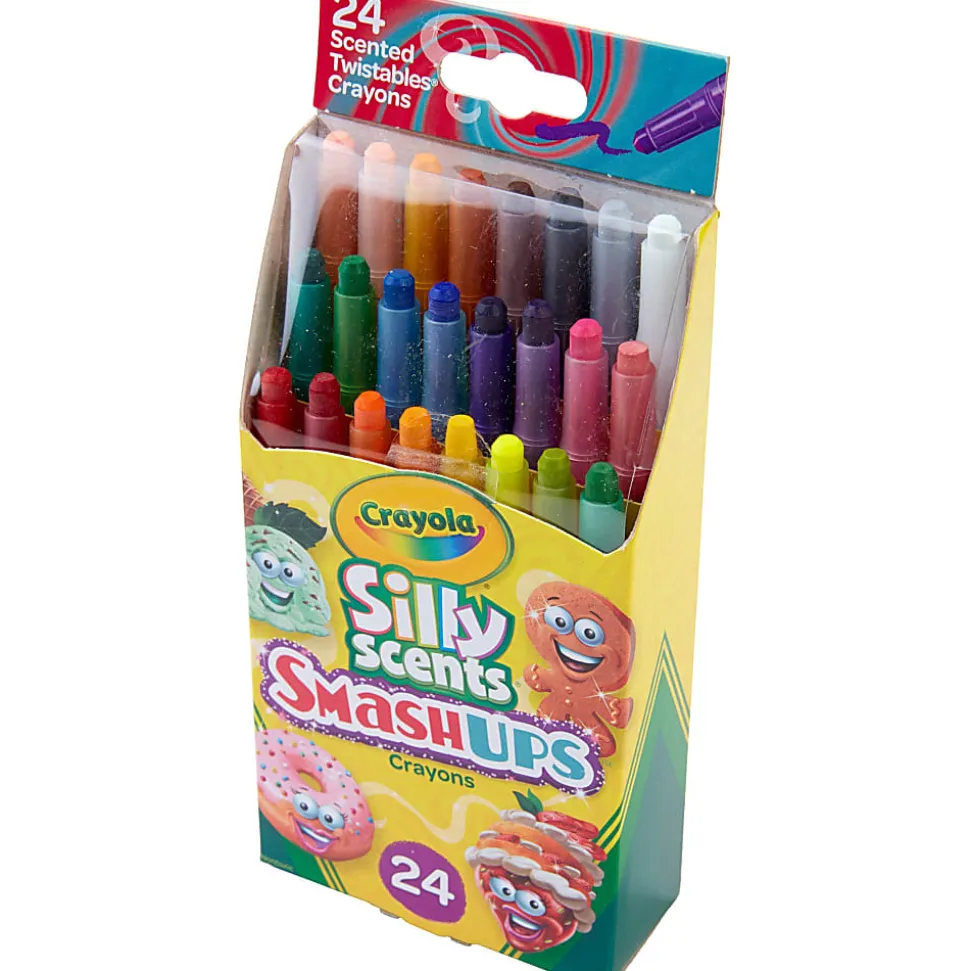 Crayola® Silly Scents Smashups Twistable Crayons, Assorted Colors, Box Of 24 Crayons