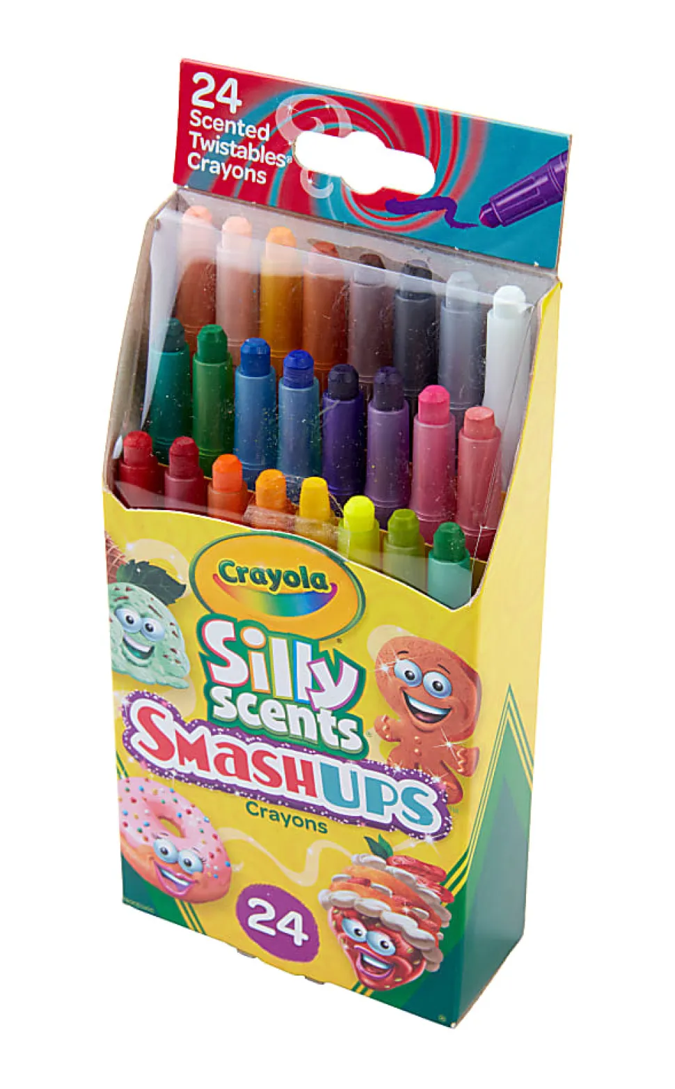 Crayola® Silly Scents Smashups Twistable Crayons, Assorted Colors, Box Of 24 Crayons