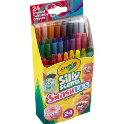 Crayola® Silly Scents Smashups Twistable Crayons, Assorted Colors, Box Of 24 Crayons