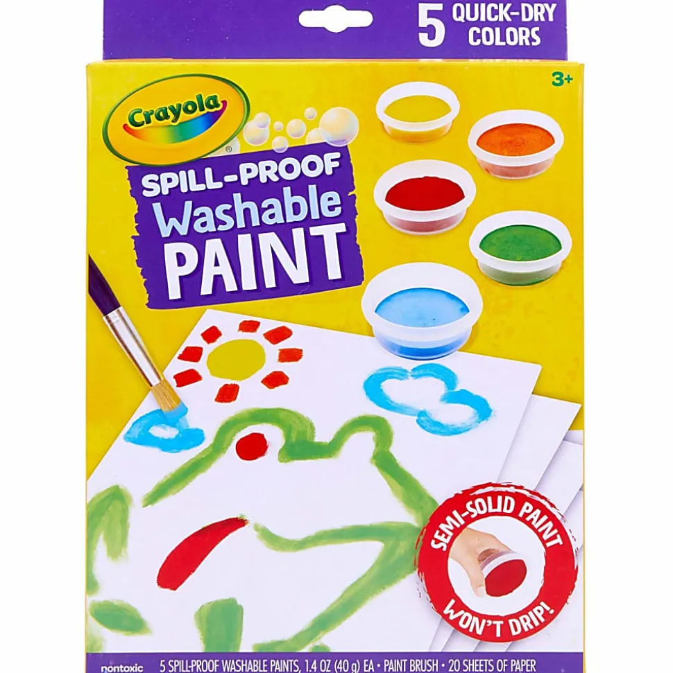 Crayola® Spill-Proof Kids' Washable Paint Set