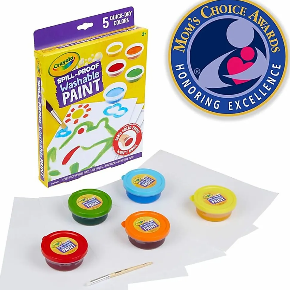 Crayola® Spill-Proof Kids' Washable Paint Set