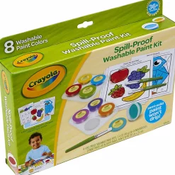Crayola® Spill-Proof Washable Paint Kit, Kit Of 52 Pieces