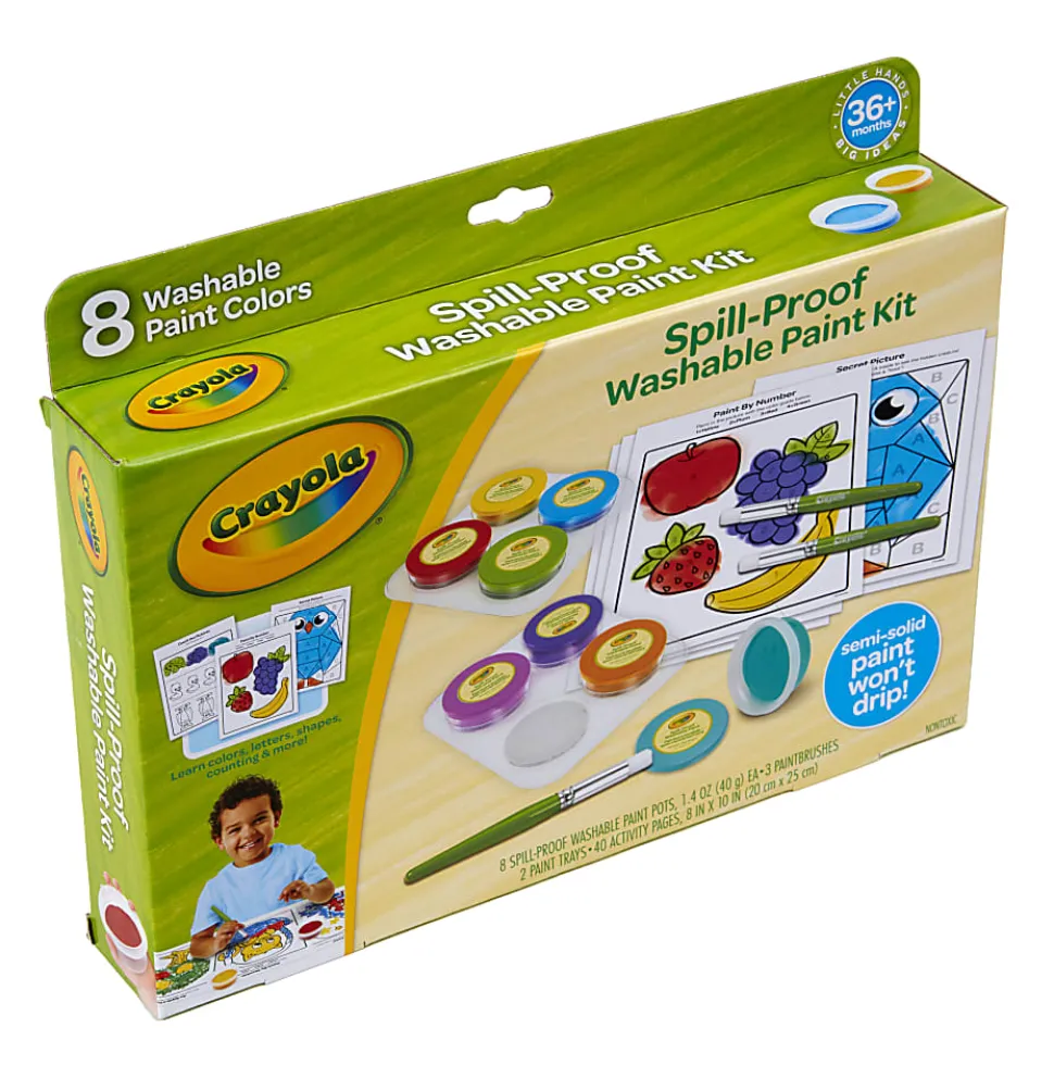 Crayola® Spill-Proof Washable Paint Kit, Kit Of 52 Pieces