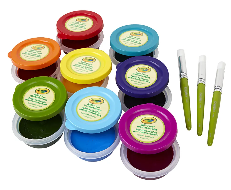 Crayola® Spill-Proof Washable Paint Kit, Kit Of 52 Pieces