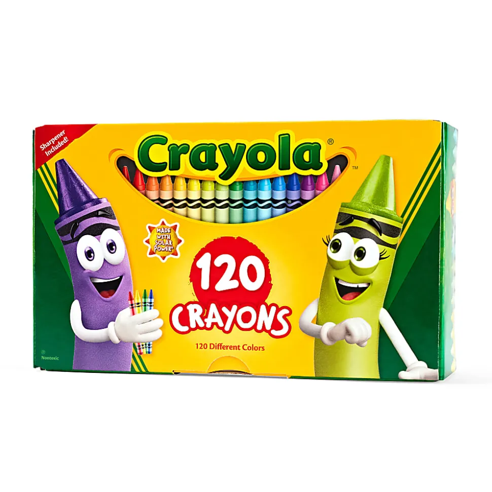 Crayola® Standard Crayons, Assorted Colors, Box Of 120 Crayons