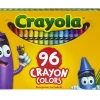 Crayola® Standard Crayons With Built-In Sharpener, Assorted Colors, Big Box Of 96 Crayons