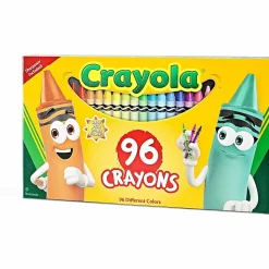 Crayola® Standard Crayons With Built-In Sharpener, Assorted Colors, Big Box Of 96 Crayons