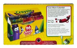 Crayola® Standard Crayons With Built-In Sharpener, Assorted Colors, Big Box Of 96 Crayons
