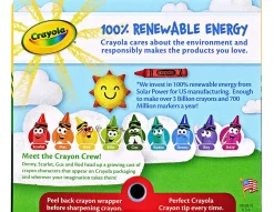 Crayola® Standard Crayons With Built-In Sharpener, Assorted Colors, Box Of 64 Crayons
